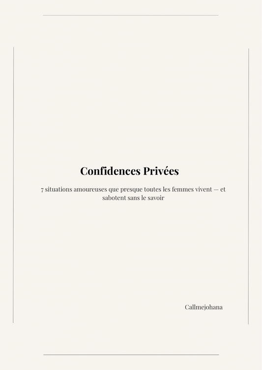Confidences Privées